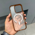 SILKLINE CASE WITH MAGSAFE TPU - BROWN ( No. 2646 ) Mobile Case by CoverMeUp - Style 3