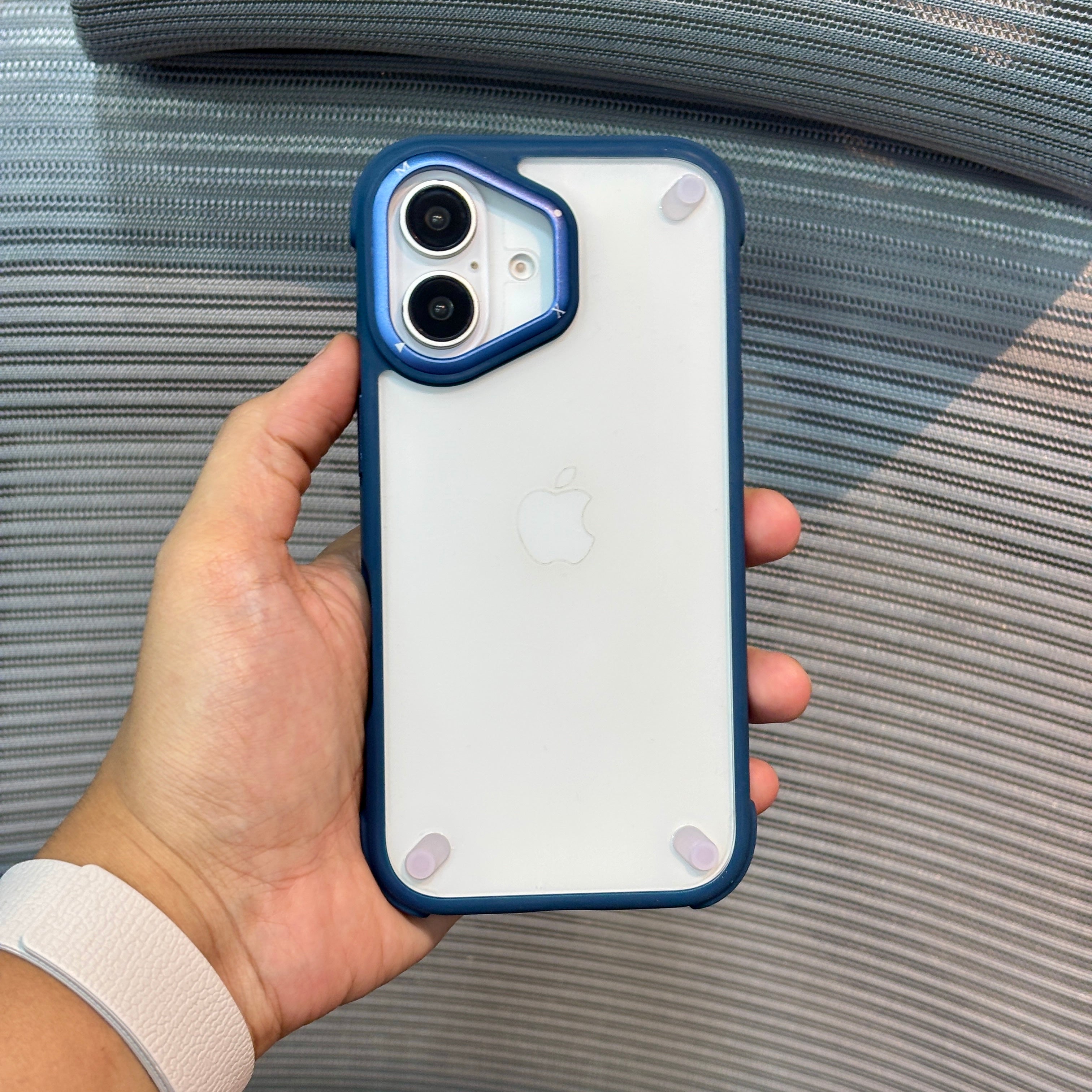 Protective Apple iPhone Back Cover - GripShield Clear iPhone Case - Style 2