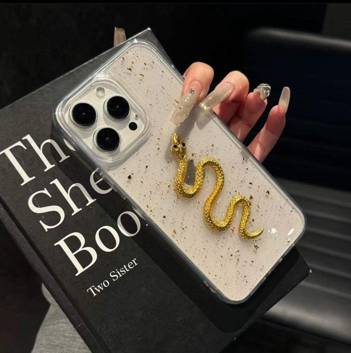 3D Golden Snake Dollar Case for iPhone