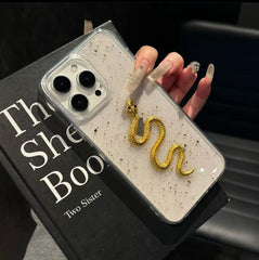 3D Golden Snake Dollar Case for iPhone