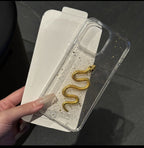 Protective Apple iPhone Back Cover - 3D Golden Snake Dollar Case for iPhone – Luxury & Protective Cover - Style 6