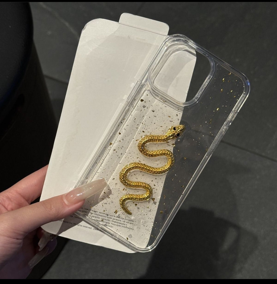 3D Golden Snake Dollar Case for iPhone