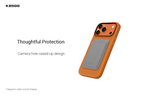 KZDOO MAG NOBLE PU Leather Case For iPhone 17 Pro Max (Orange)