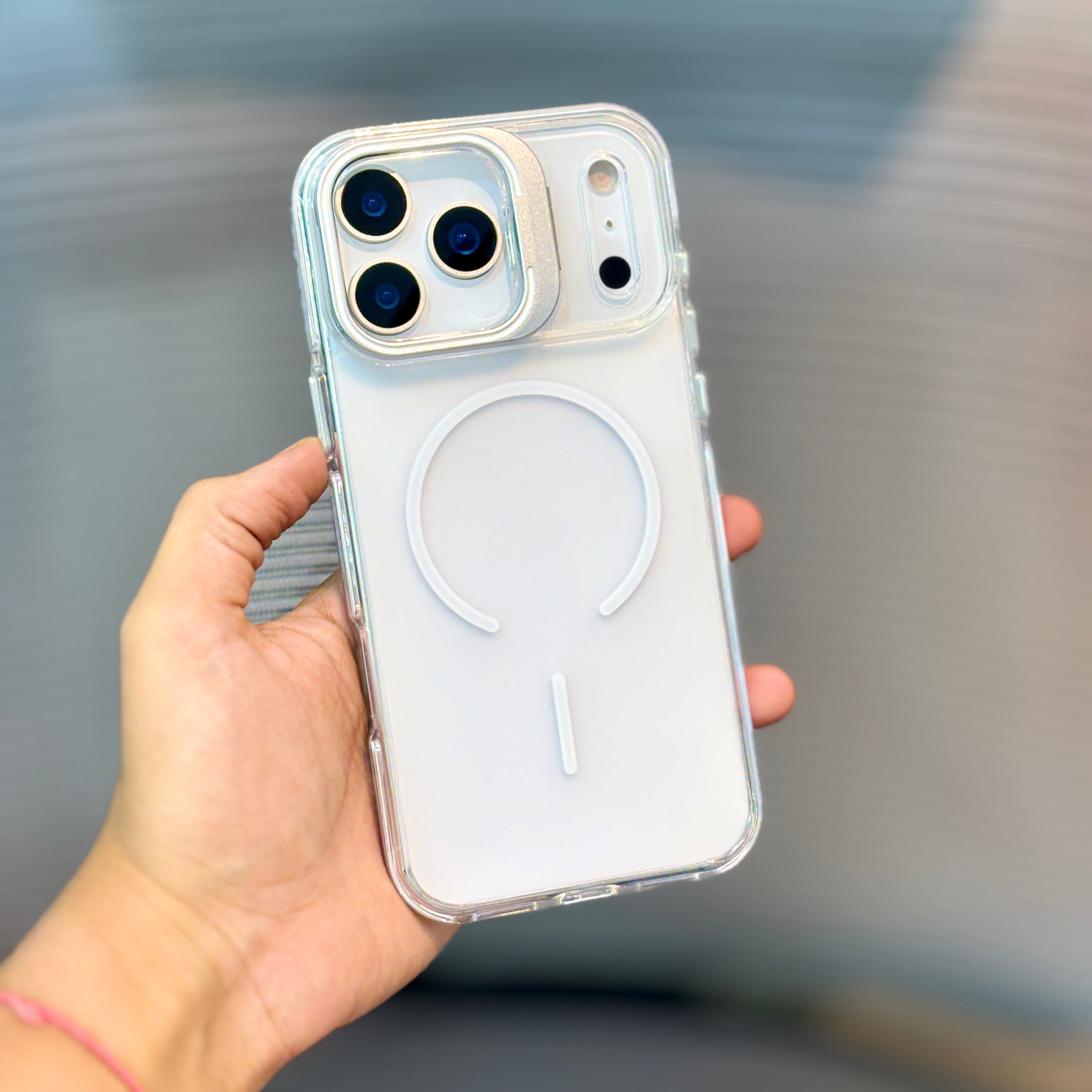 Protective Apple iPhone Back Cover - FrostStand MagSafe iPhone 16 Series Case - Style 3