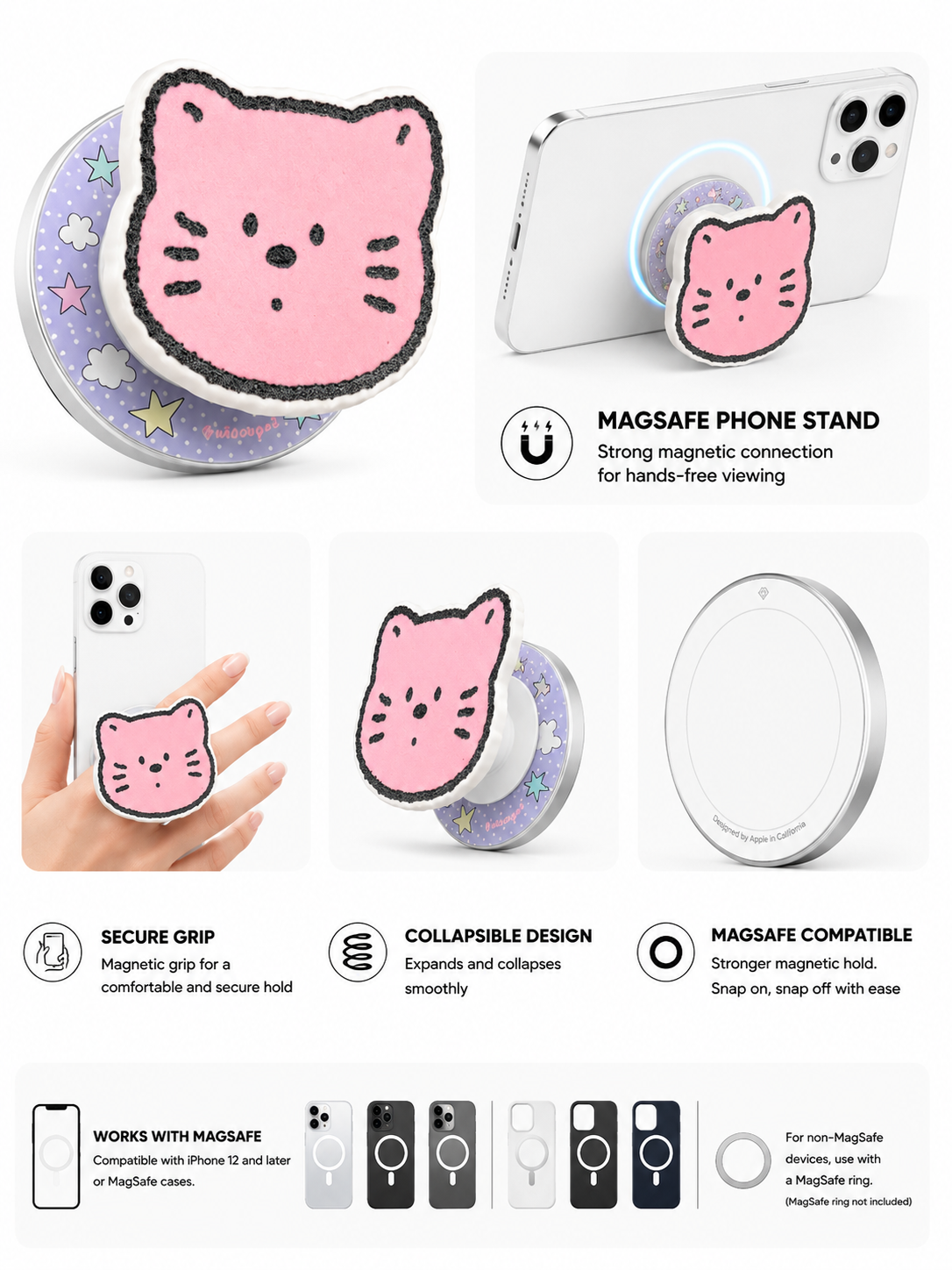 MagSafe Designer Pop Socket (Design 19)