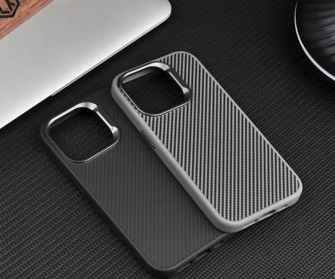 Premium Carbon Case for iPhone 16 Grey