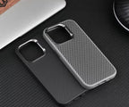 Protective Apple iPhone Back Cover - Premium Carbon Case for iPhone 16 Grey