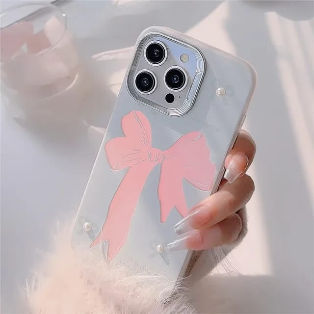 Classy Radiant Bow case with Charm for iPhone