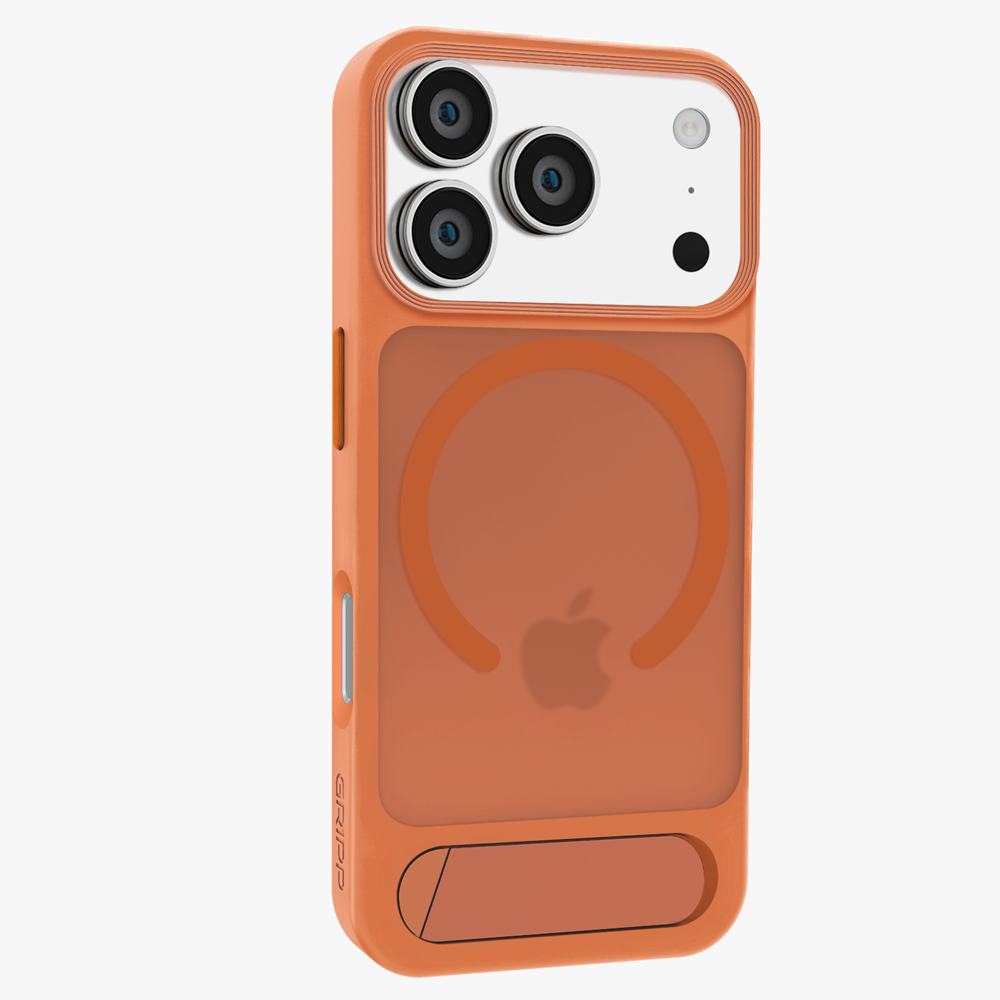 GRIPP Bolt MagStand Apple iPhone 17 Pro MagSafe Case with 8ft Drop Tested - Orange