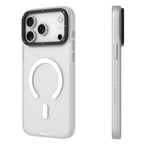 Protective Apple iPhone Back Cover - YOUNGKIT Hidden Sand Series Magsafe Case for iPhone 17 Pro (White) - Style 3