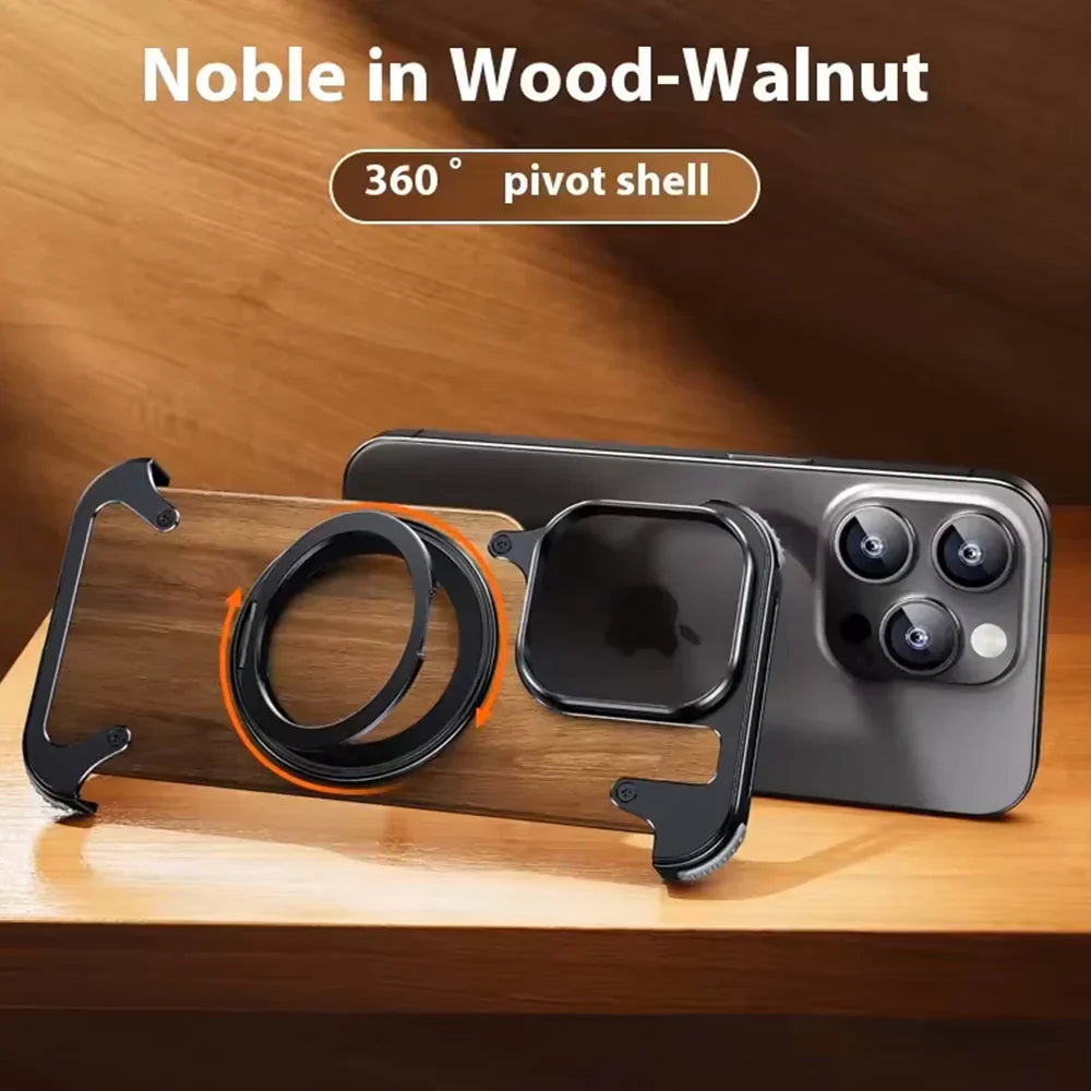 covermeup Walnut Lens Protection - iPhone Case