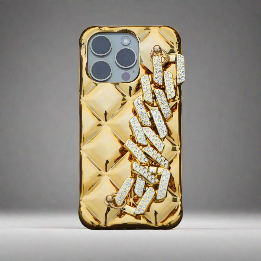 Diamond District: Gold Mobile Case by CoverMeUp - Style 3