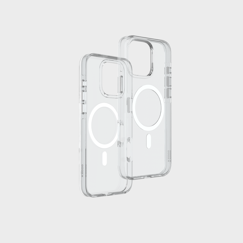 Protective Apple iPhone Back Cover - KZDOO Ultra Clear Hard PC Transparent Magsafe Case for iPhone 16 Pro (Clear Transparent)