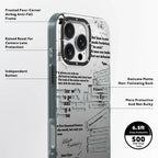 Protective Apple iPhone Back Cover - Youngkit Art Series Classic Poetry Designer Matte Finish Case for iPhone 16 Pro - Style 2