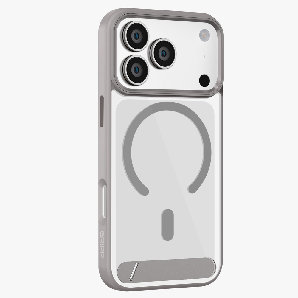 GRIPP Clarion MagStand Apple iPhone 17 Pro MagSafe Case with 8ft Drop Tested - Grey