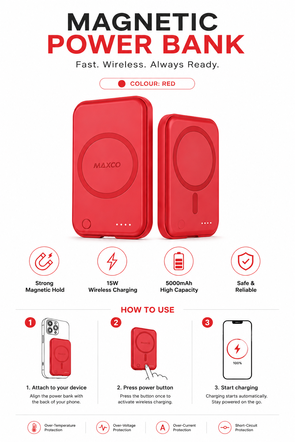 LuxeVolt MagSafe Power Bank