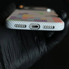 Luxo Tetris Pattern Carbon Fiber Texture Magsafe Case