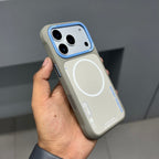 Nimmy Premium Embroidered Leather Case - NIMMY MAGSAFE CASE- GREY BLUE ( No. 2542 ) - Style 3