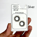 Protective Apple iPhone Back Cover - Diamond Octagonal Camera Rings for iPhone - Style 6