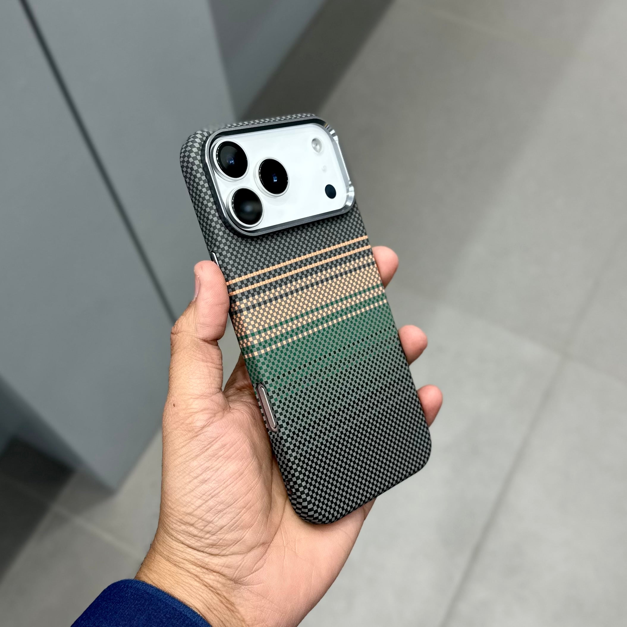 Luxo Green Lines ( No. 1228 ) Mobile Case by CoverMeUp - Style 2