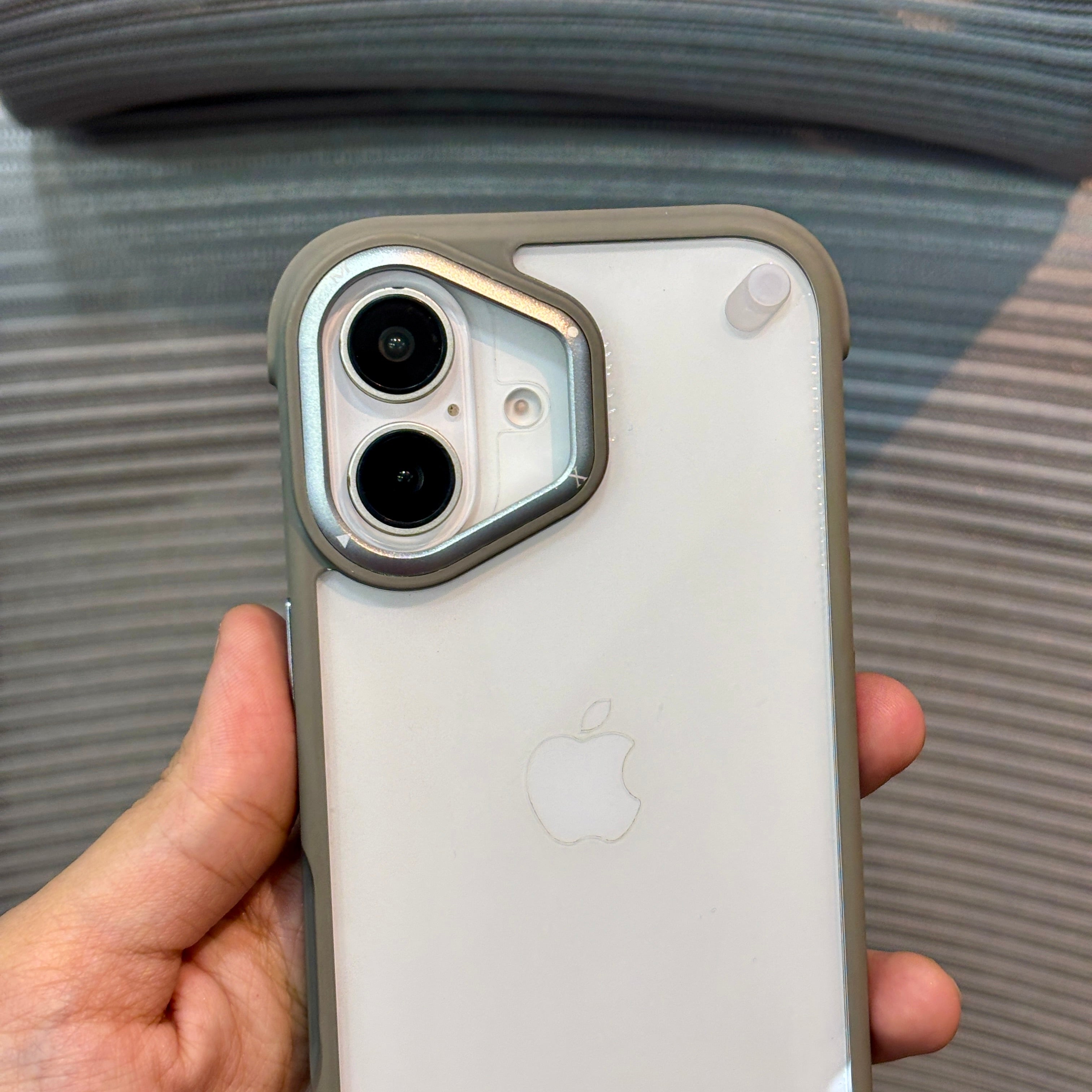 Protective Apple iPhone Back Cover - GripShield Clear iPhone Case - Style 7