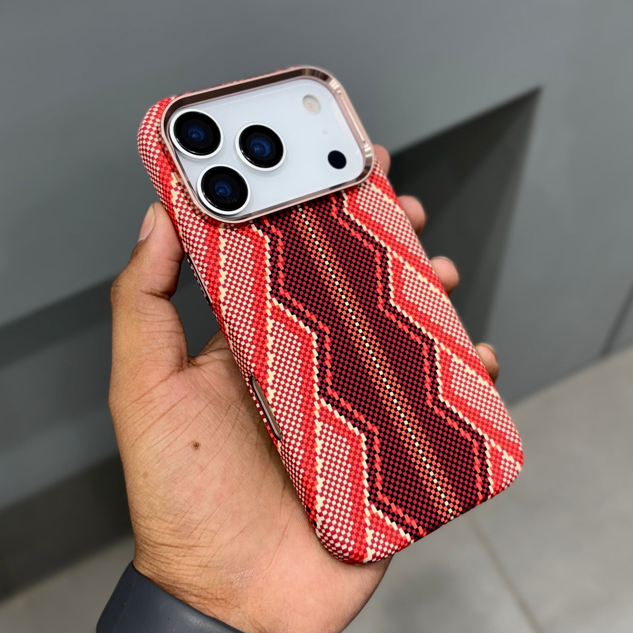 Luxo Red Wave Magsafe Case ( No. 2180 ) Mobile Case by CoverMeUp - Style 2