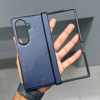 KAJSA LEATHER SAMSUNG CASE - BLUE ( No. 3380 ) Mobile Case by CoverMeUp - Style 5