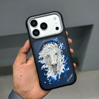 NIMMY DAZZLING SERIES MAGSAFE-BLUE HORSE ( No. 3354 )