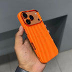 LUXO CARBON CASE - ORANGE 2.0 ( No. 2496 ) Mobile Case by CoverMeUp - Style 2