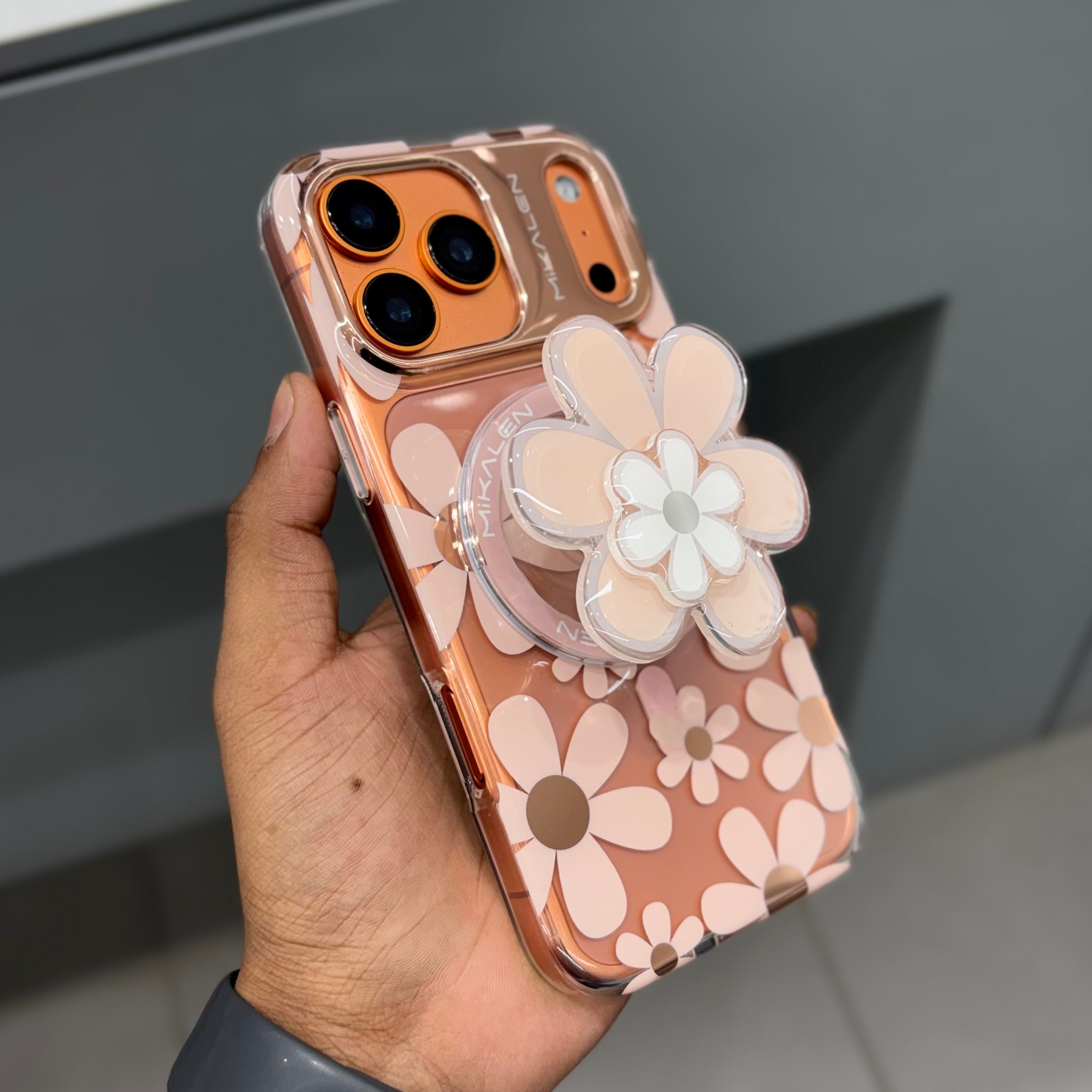 MIKALEN Flower Case with ACC - Copper ( No. 2336 ) Mobile Case by CoverMeUp - Style 4