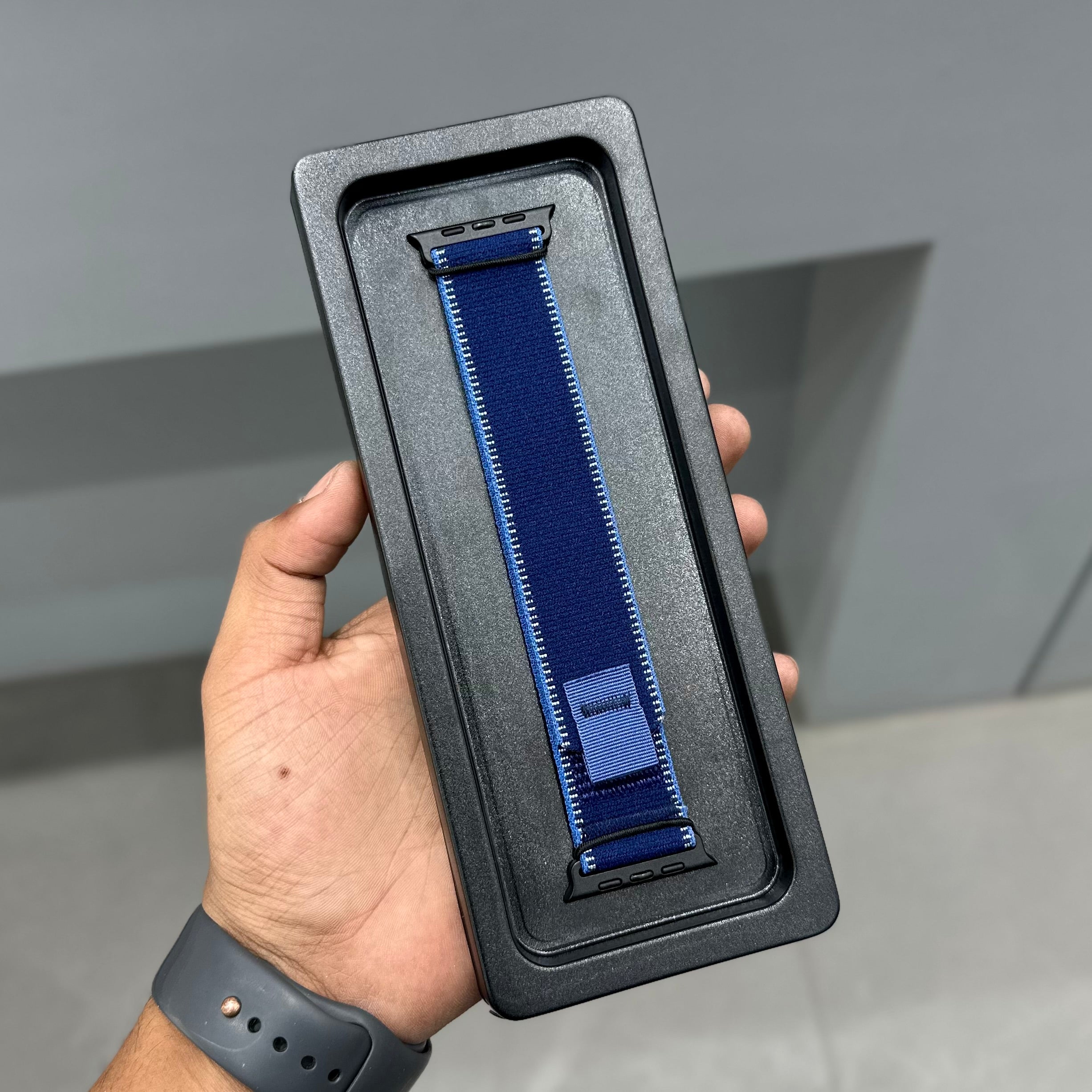 TRI LOOP STRAP - BLACK BLUE ( No. 3329 ) Mobile Case by CoverMeUp