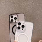 Protective Apple iPhone Back Cover - Premium Slim Fit Transparent MagSafe Case for iPhone - Style 2