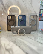 Silicon Shockproof Magsafe Case with kickstand Mobile Case by CoverMeUp