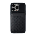 Protective Apple iPhone Back Cover - Santa  Barbara Polo Timothy  Series with Card Wallet Leather Back Cover iPhone 14 Pro Max (Black)