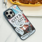 Protective Apple iPhone Back Cover - YOUNGKIT City Series Where Urban Vibes Stick Metro Flow Case for iPhone 16 Pro - Style 3