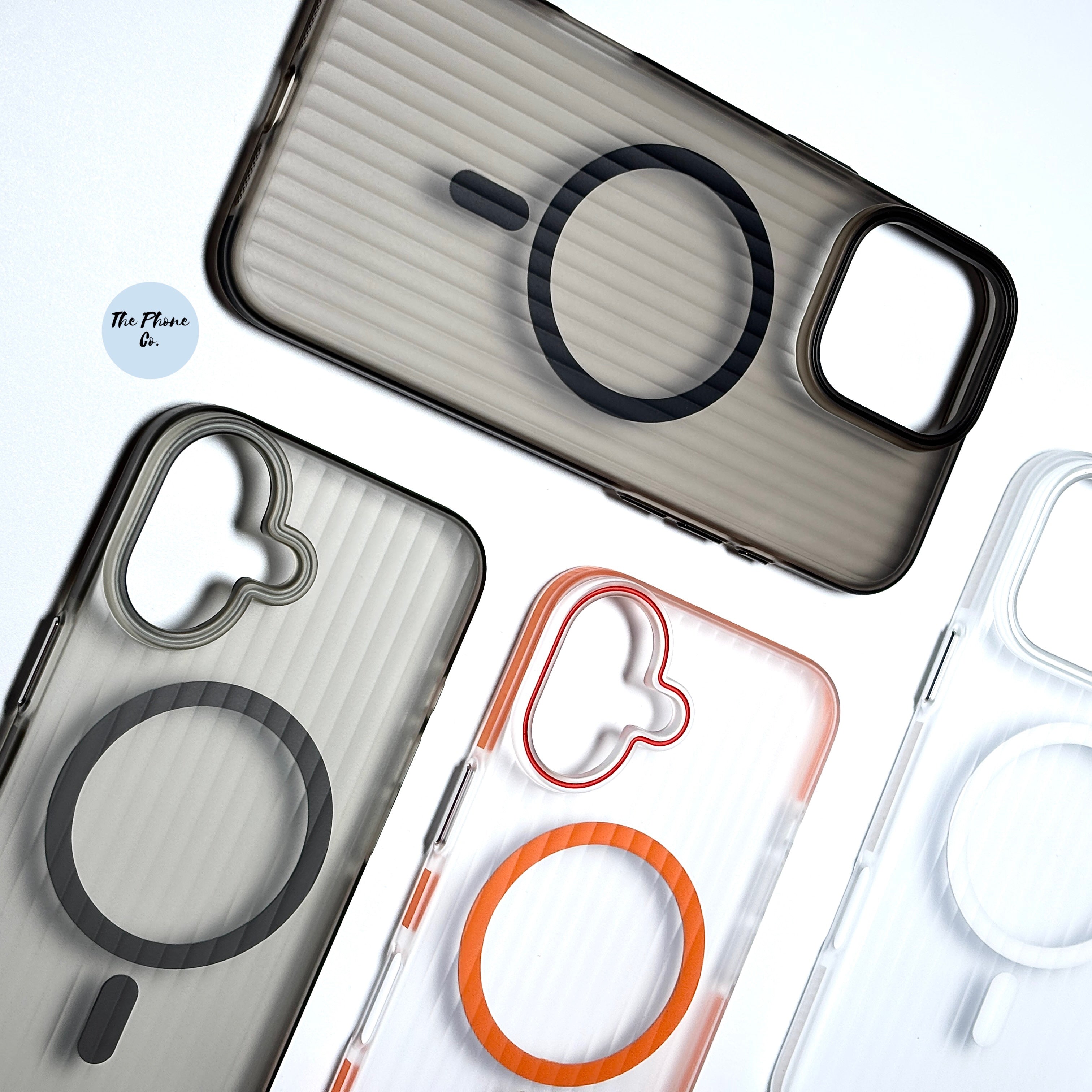 Protective Apple iPhone Back Cover - StripeClear MagSafe iPhone Case