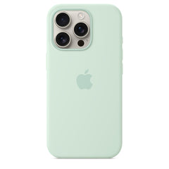Logo Silicon Case for iPhone 16 Pro (AquaMarine)