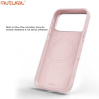 Silicon Protective Magsafe Floral Design Case for iPhone 17 Pro Max (Pink)
