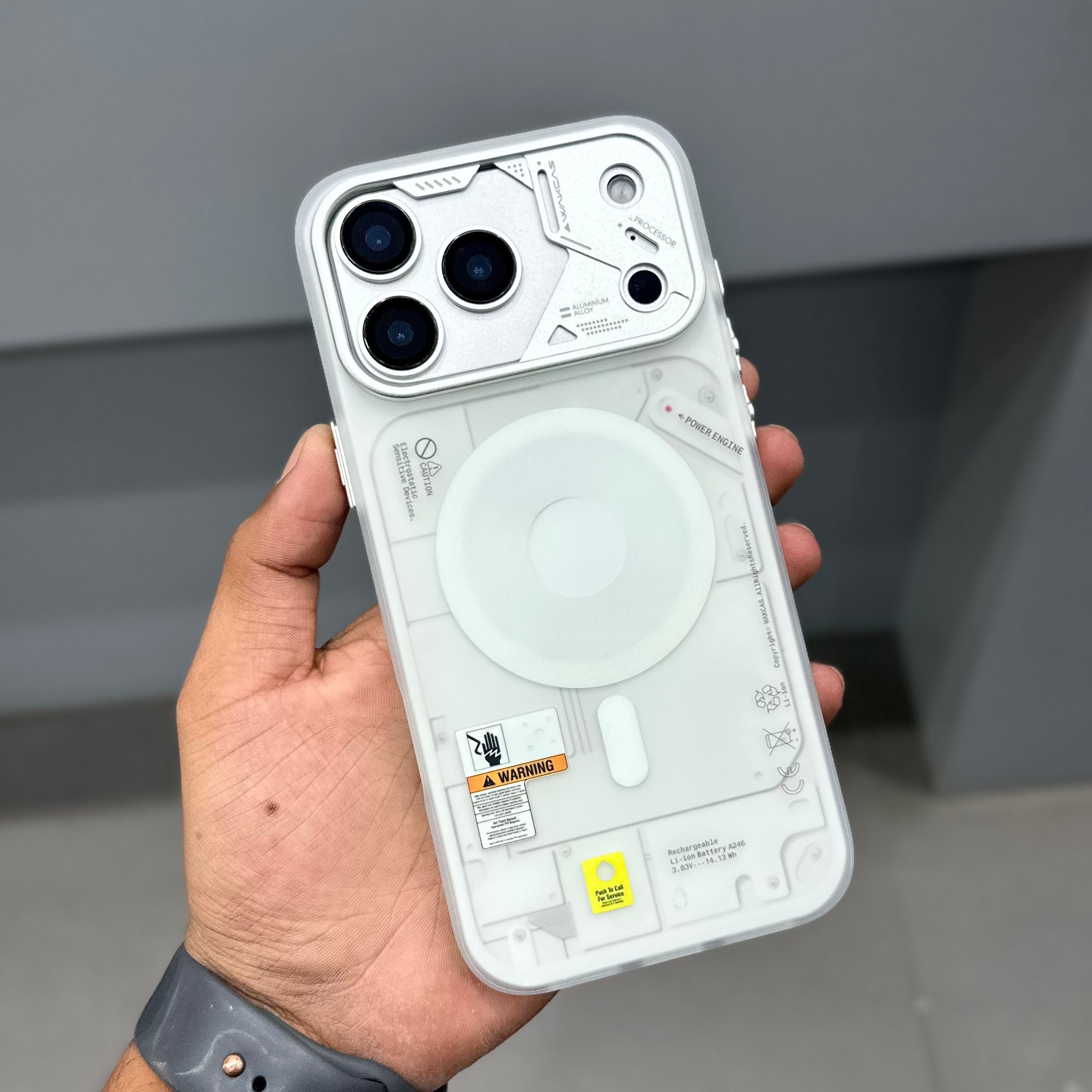 WAKCAS CYBERCORE CASE -WHITE ( No. 3452 )