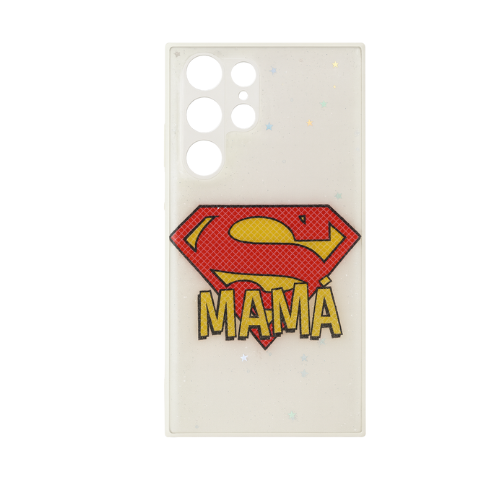 Glitter Printed Silicon Hard Case for Samsung Galaxy S23 Ultra