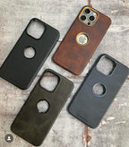 PULOKA SOLEMN LOGO CUT GENIUNE LEATHER CASE Mobile Case by CoverMeUp - Style 3