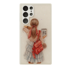 Glitter Printed Silicon Hard Case for Samsung Galaxy S22 Ultra