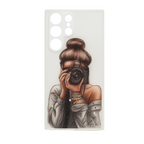 Glitter Printed Silicon Hard Case for Samsung Galaxy S22 Ultra Mobile Case by CoverMeUp