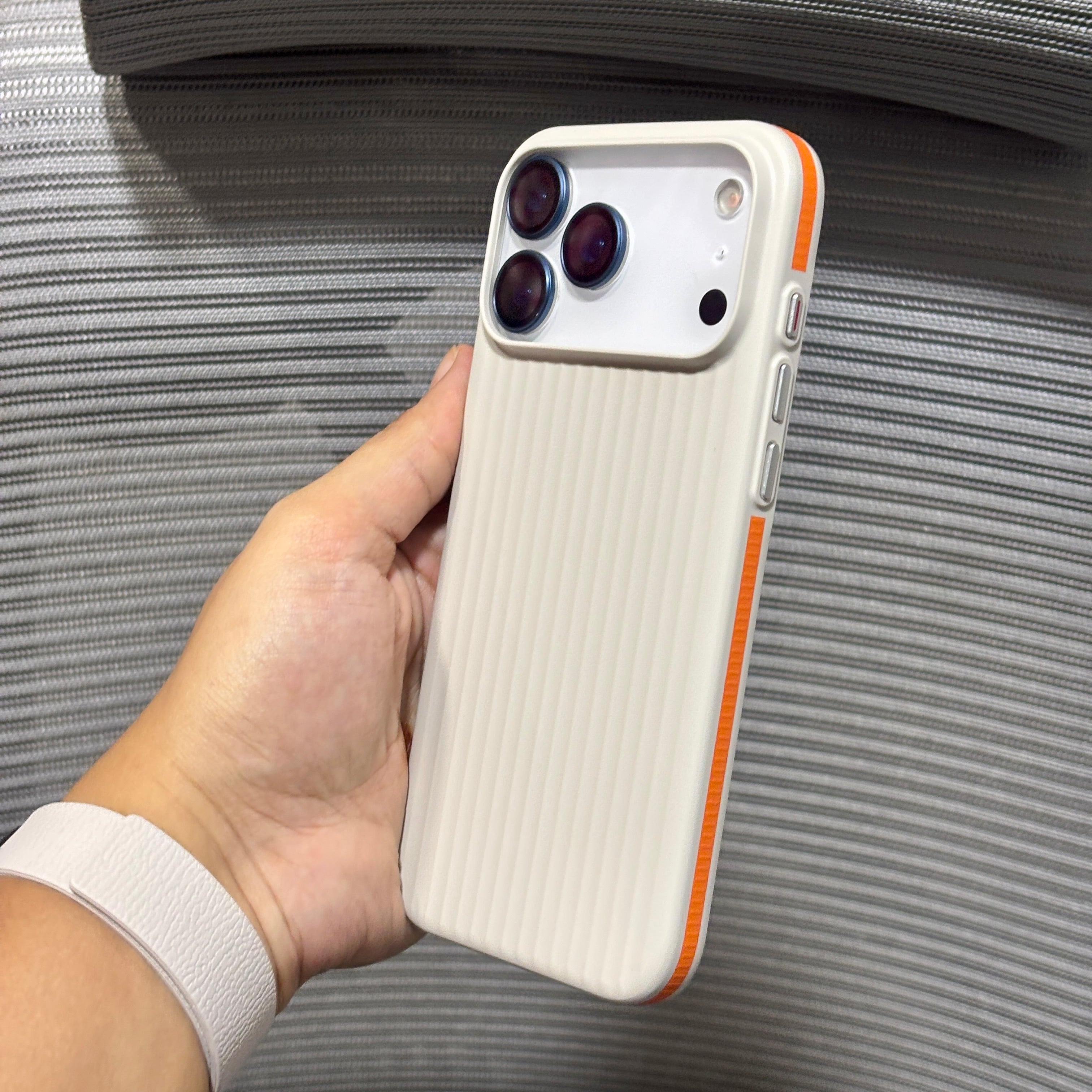 Protective Apple iPhone Back Cover - StripeTouch MagSafe iPhone 17 Pro Case - Style 3