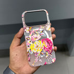 LUXO MAGSAFE CASE - PINK FLOWERS ( No. 4063 ) Mobile Case by CoverMeUp - Style 4