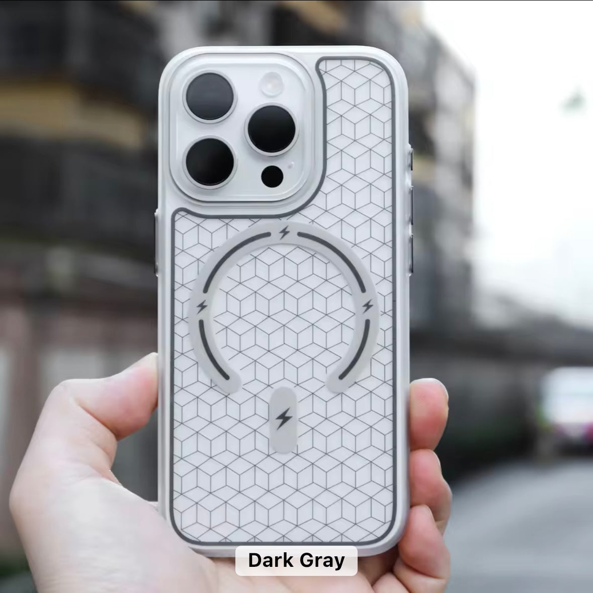 Protective Apple iPhone Back Cover - MagSafe Printed Matte Hard Case for iPhone - Style 4