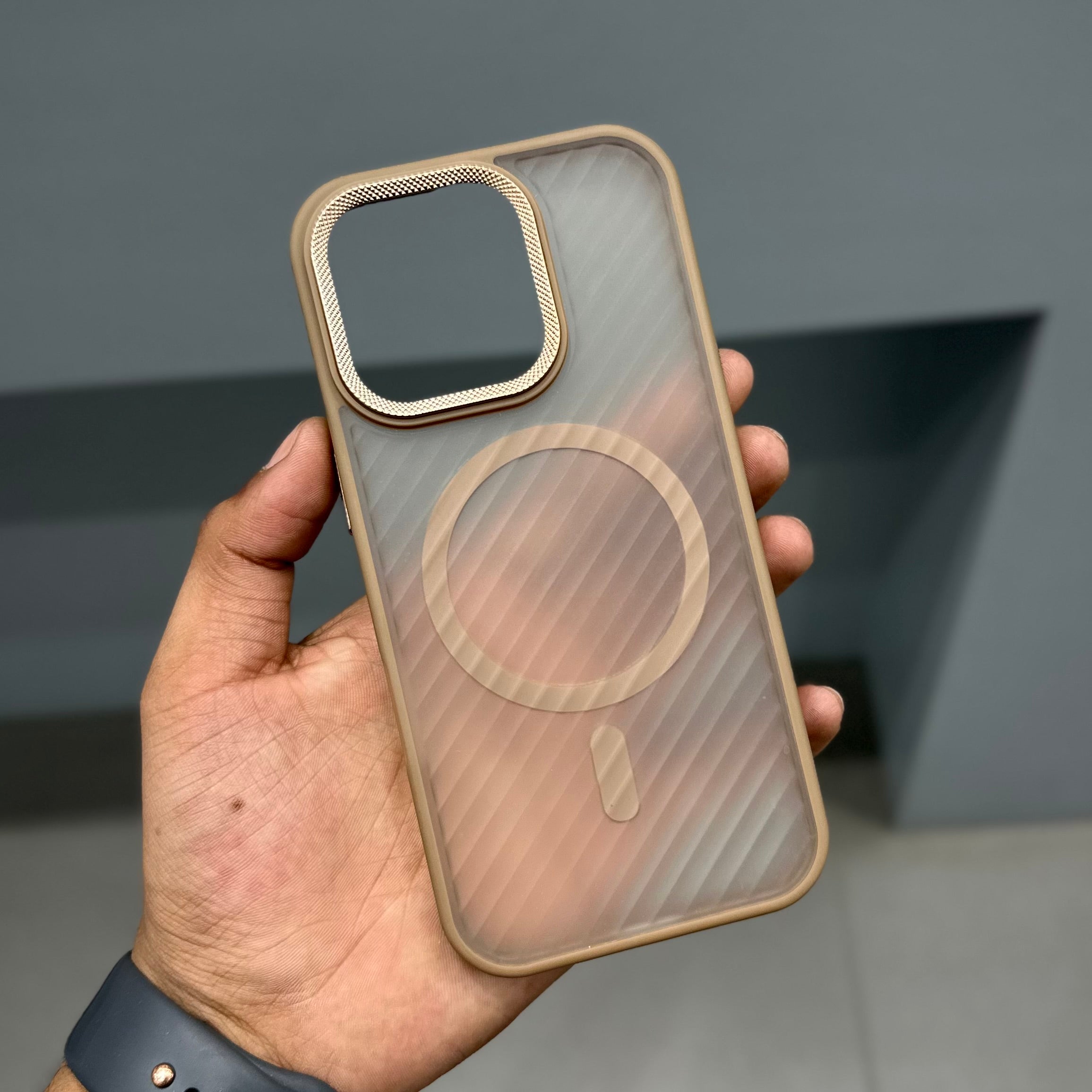 ULINE MATT MAG CASE - DESERT BROWN ( No. 3208 ) Mobile Case by CoverMeUp - Style 3