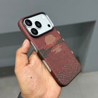 CMAQ ARAMID PRO MAGSAFE REAL CARBON CASE - SUNRISE BROWN ( No. 3321 )