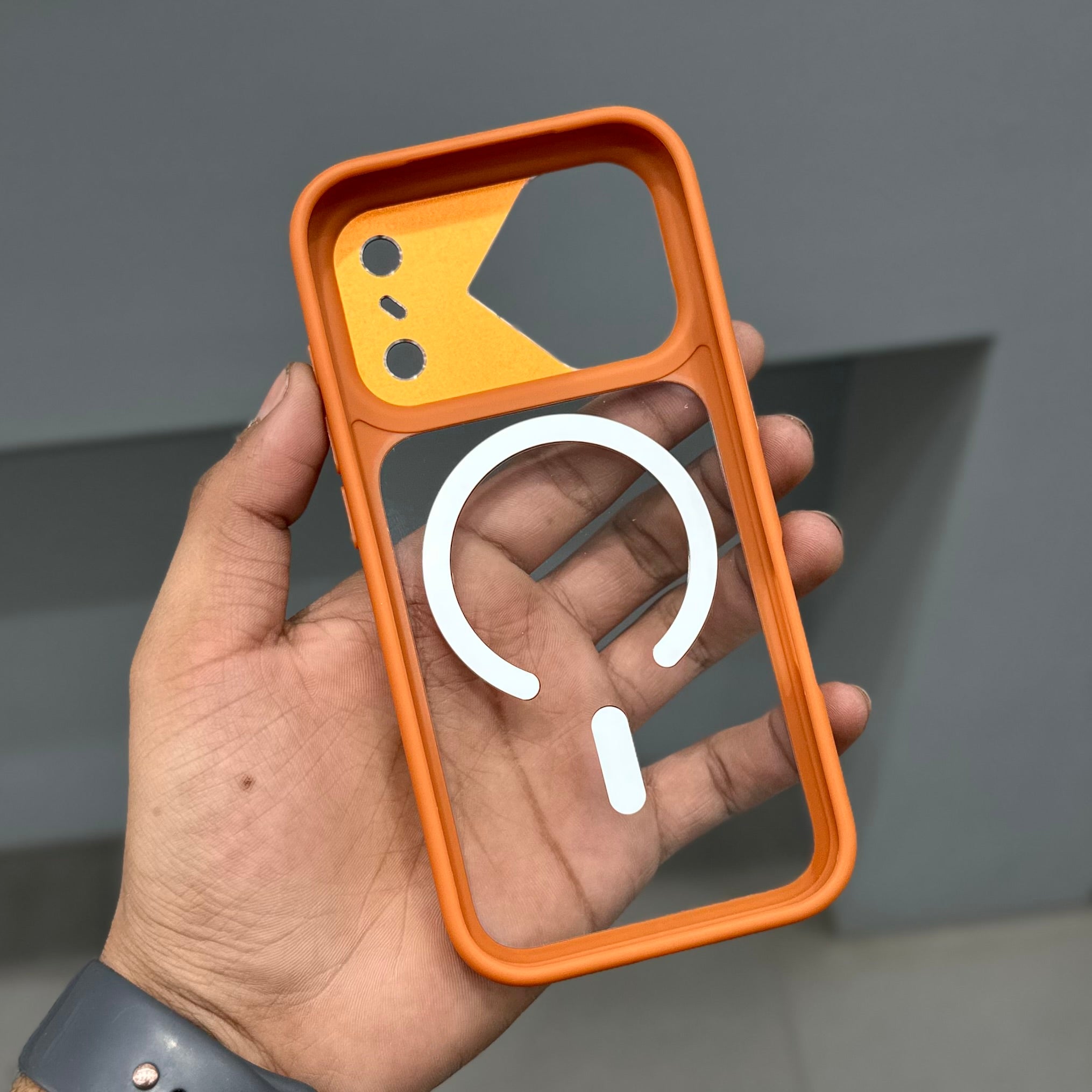 NY ARMOR X MAGSAFE CASE - ORANGE ( No. 3048 ) Mobile Case by CoverMeUp - Style 5