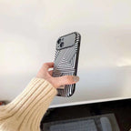 Protective Apple iPhone Back Cover - 3D Effects Striped Art Case for iPhone 14 Pro - Style 6